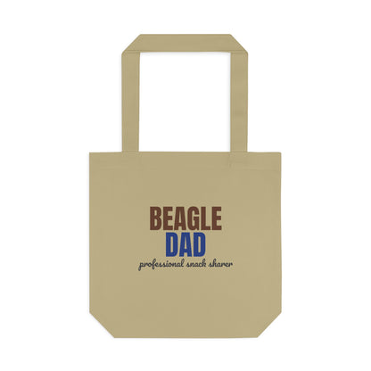 Beagle Dad Professional Snack Sharer Tote Bag, Beagle Dad Canvas Tote Bag