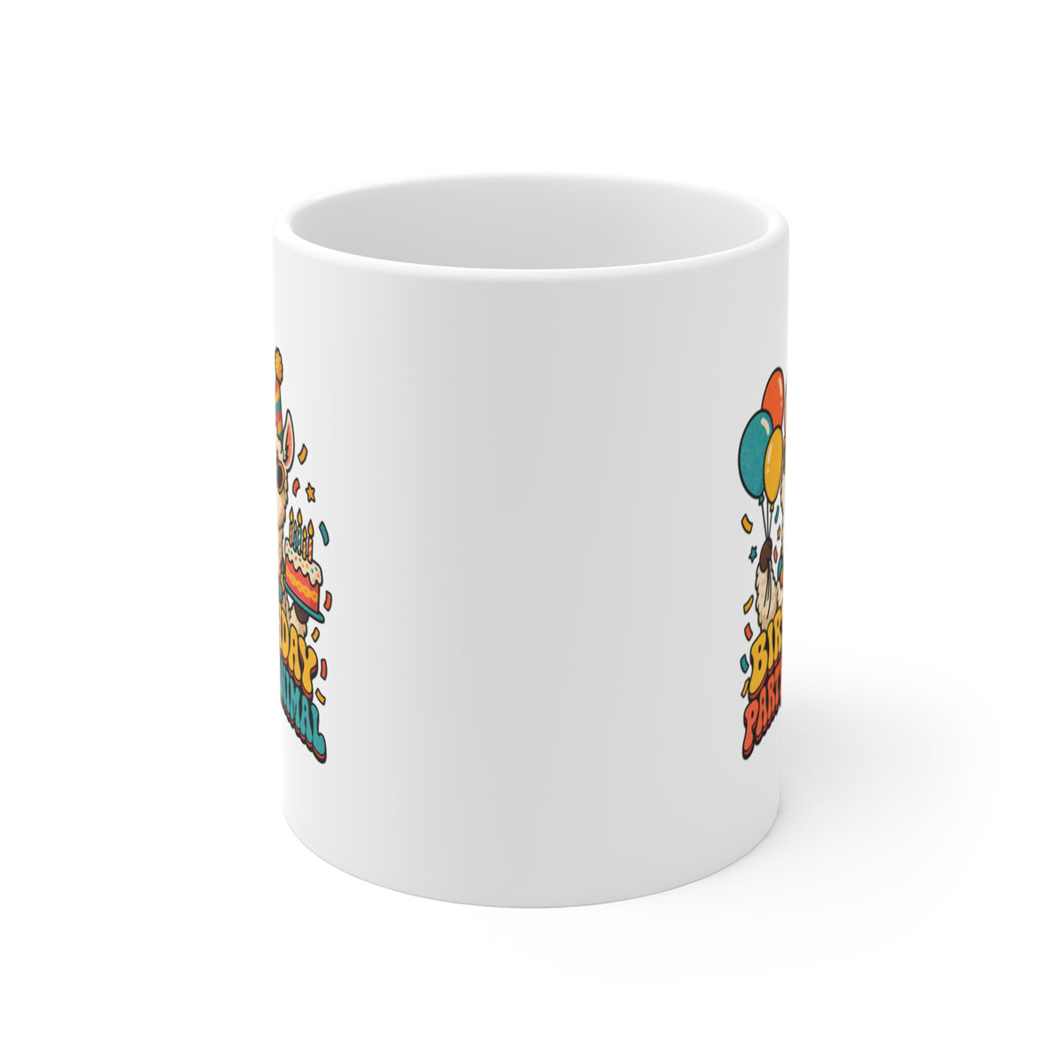 Birthday Party Animal Llama Mug, Funny Birthday Coffee Mug 11oz