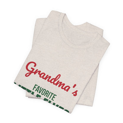 Grandma's Favorite Little Elves Shirt, Grandma Christmas T-Shirt, Nana Holiday Tee