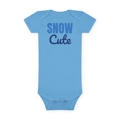 Snow Cute Winter Baby Bodysuit, Christmas Baby Onesie