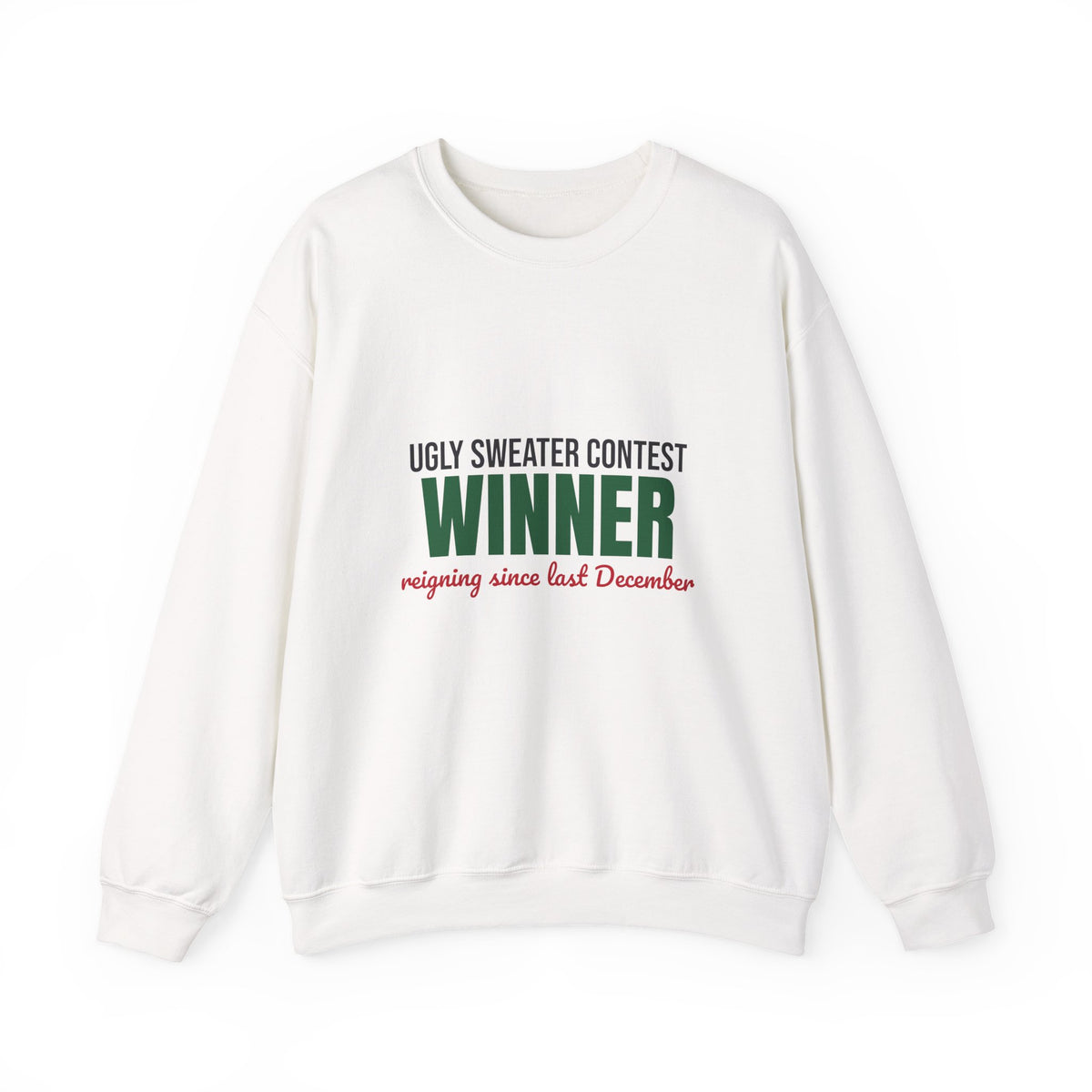 Ugly Sweater Contest Winner Sweatshirt, Ugly Sweater Contest Winner Crewneck Sweatshirt