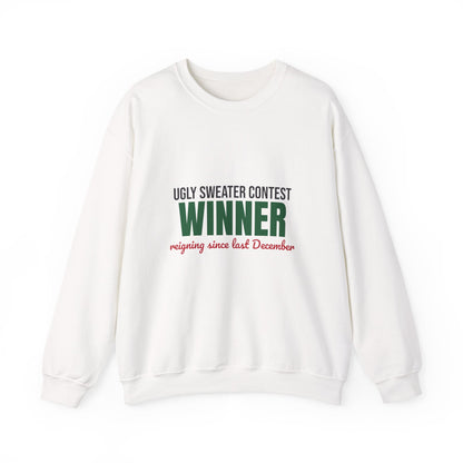 Ugly Sweater Contest Winner Sweatshirt, Ugly Sweater Contest Winner Crewneck Sweatshirt