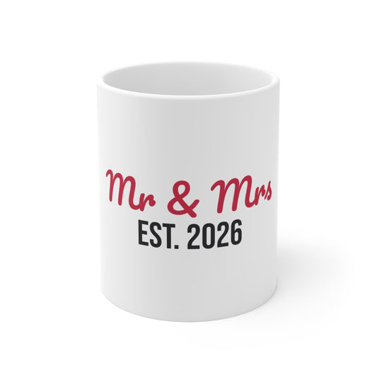 Mr and Mrs Est 2026 Mug