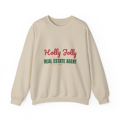 Holly Jolly Real Estate Agent Sweatshirt, Real Estate Agent Christmas Crewneck, Real Estate Agent Gift