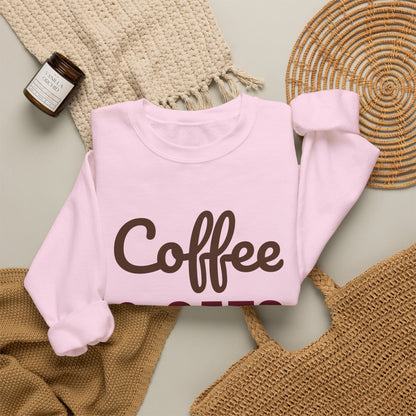 Coffee and Cats That's All I Need Sweatshirt, Cat Lover Crewneck