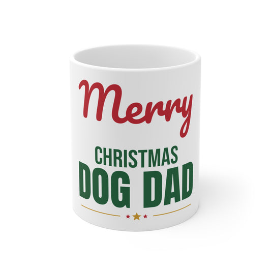 Merry Christmas Dog Dad Mug