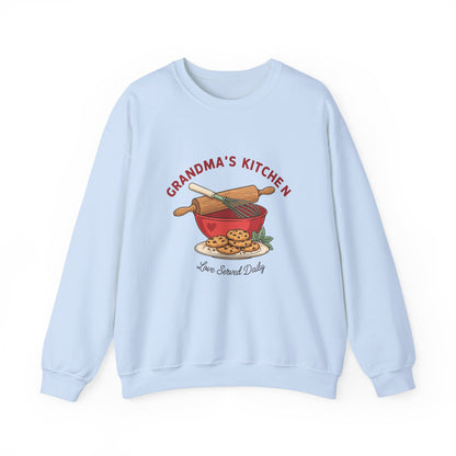 Grandma's Kitchen Love Served Daily Sweatshirt, Grandma Baking Crewneck, Gift for Grandma