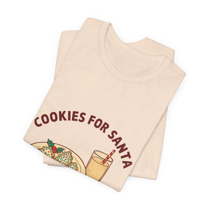 Cookies for Santa Shirt, Christmas Eve T-Shirt, Family Christmas Tee