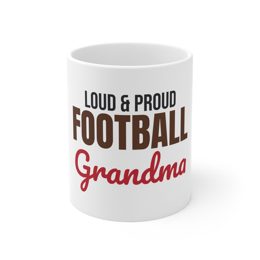 Loud and Proud Football Grandma Mug