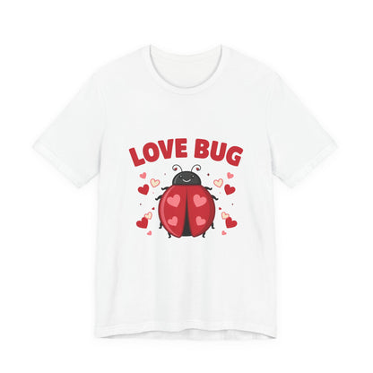 Love Bug Valentine Ladybug Shirt, Ladybug Valentine T-Shirt, Valentines Day Tee