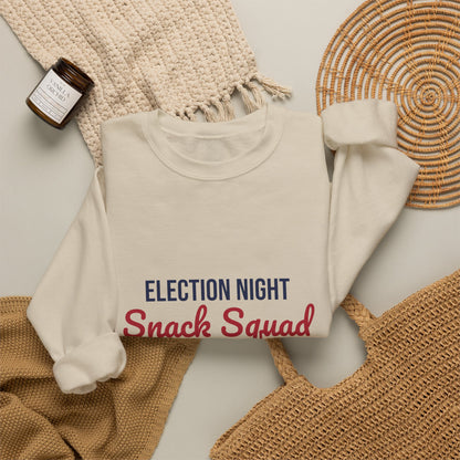 Election Night Snack Squad Sweatshirt, Election Night Crewneck Sweatshirt