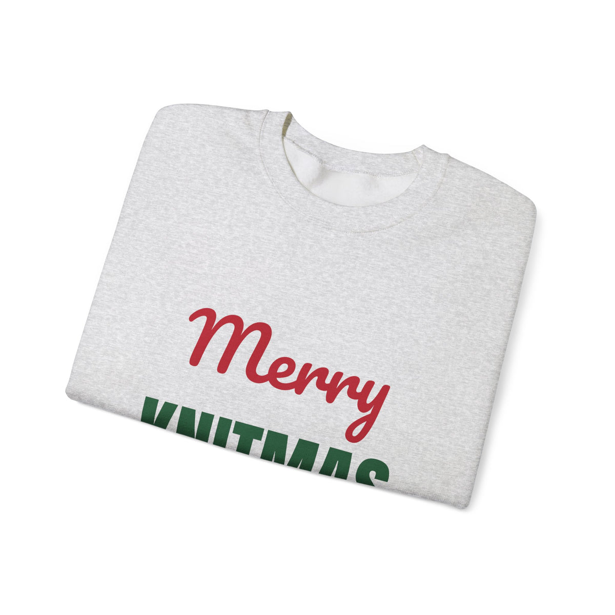 Merry Knitmas Sweatshirt, Knitting Christmas Crewneck, Knitter Gift