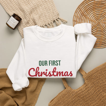 Our First Christmas Together 2026 Sweatshirt, Couples Christmas Crewneck