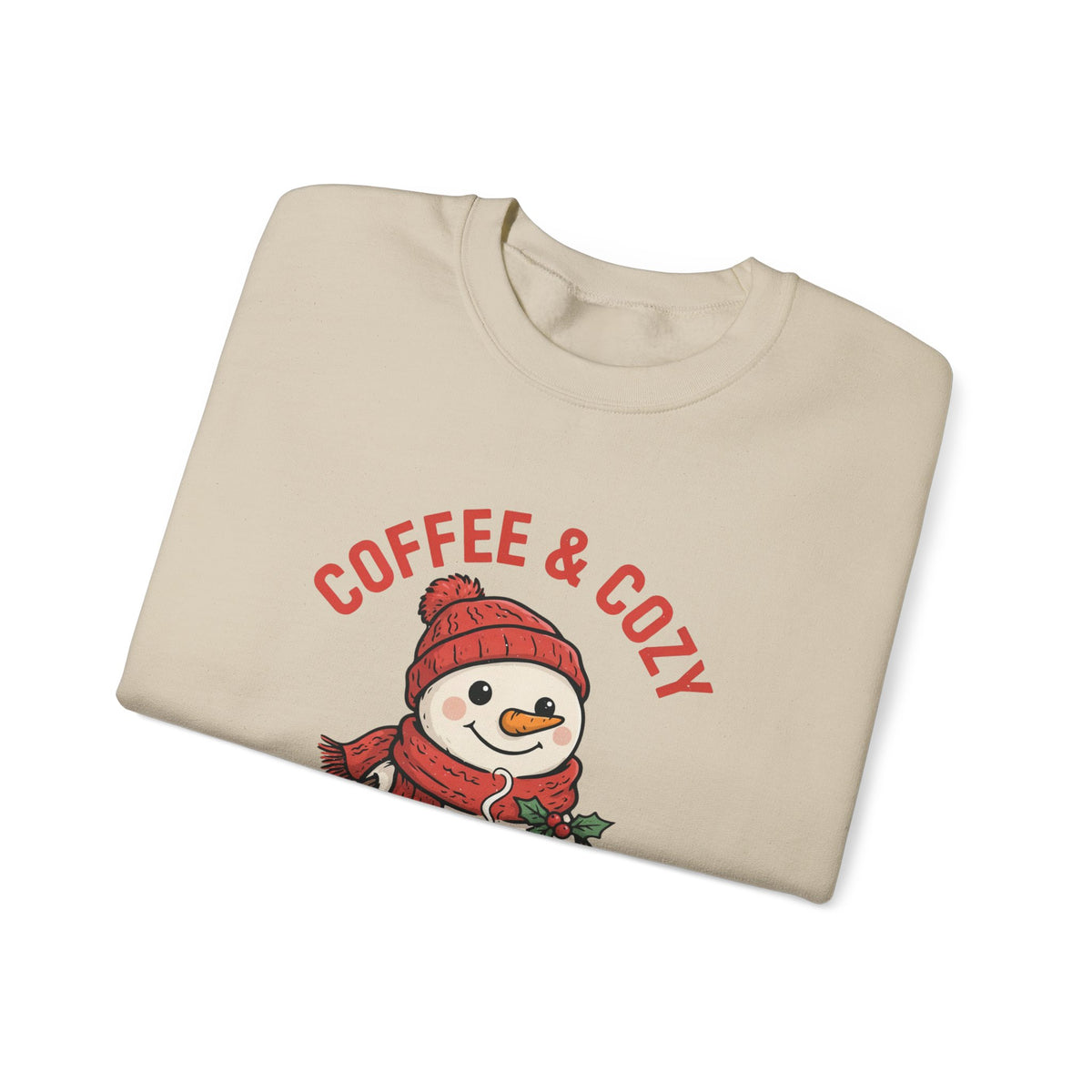Coffee and Cozy Season Snowman Sweatshirt