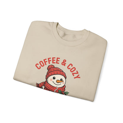 Coffee and Cozy Season Snowman Sweatshirt