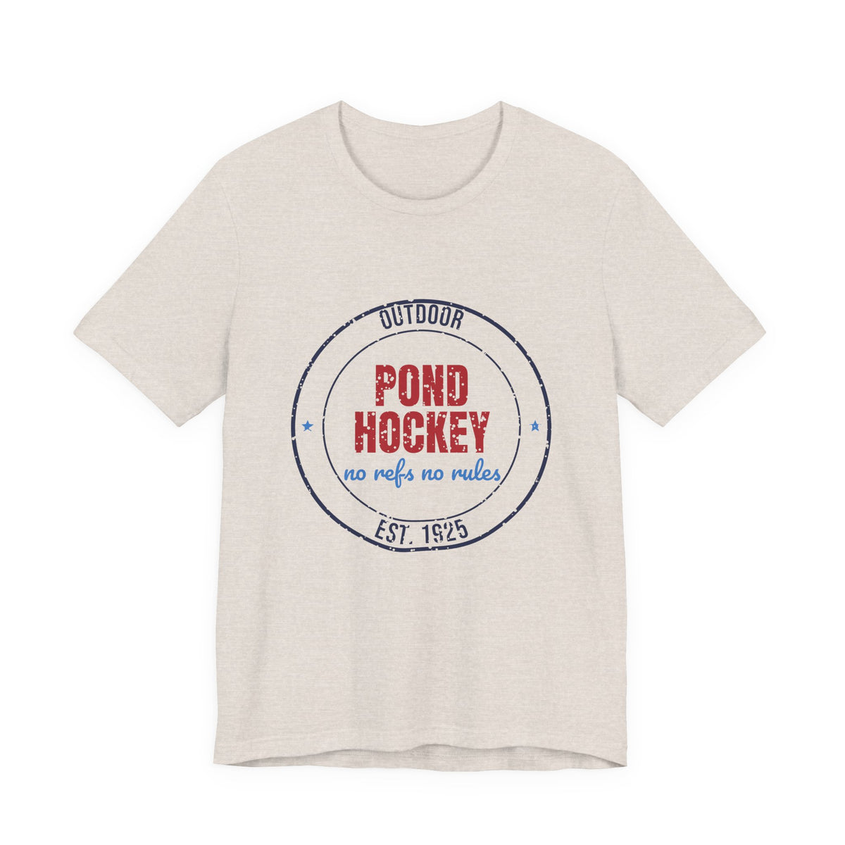 Outdoor Pond Hockey No Refs No Rules Est. 1925 Shirt, Vintage Pond Hockey T-Shirt, Vintage Pond Hockey Gift