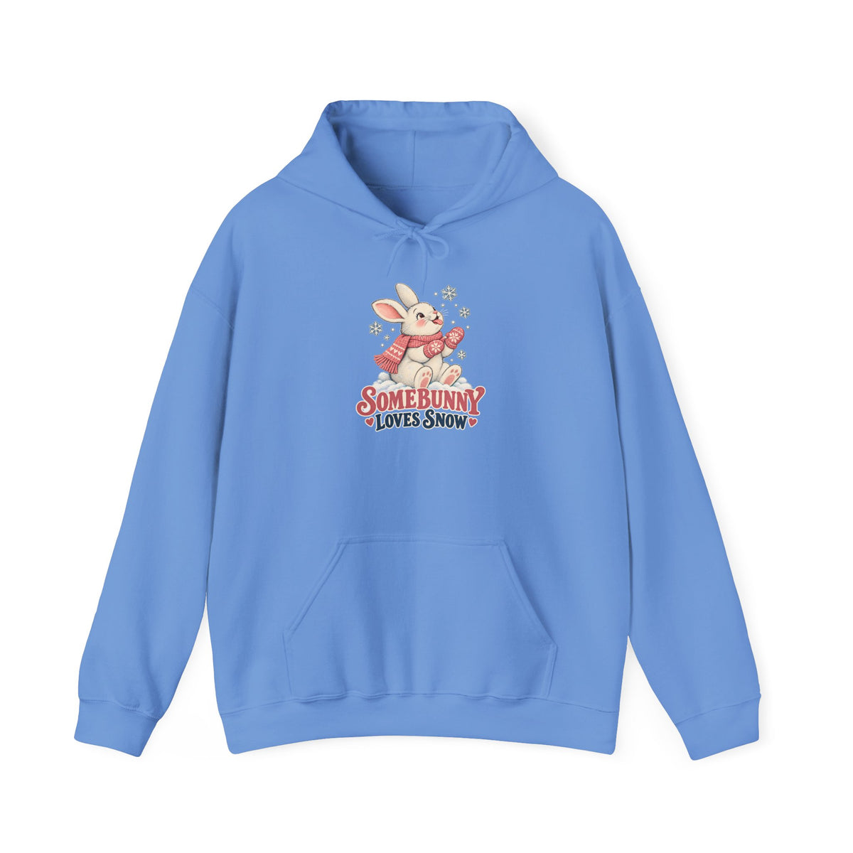 Somebunny Loves Snow Winter Bunny Hoodie, Snow Bunny Hoodie