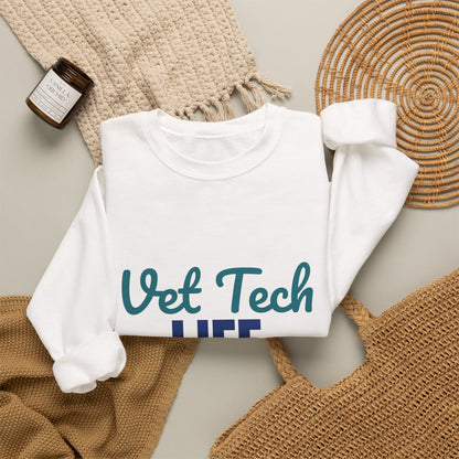 Vet Tech Life Saving Paws Daily Sweatshirt, Vet Tech Crewneck Sweatshirt