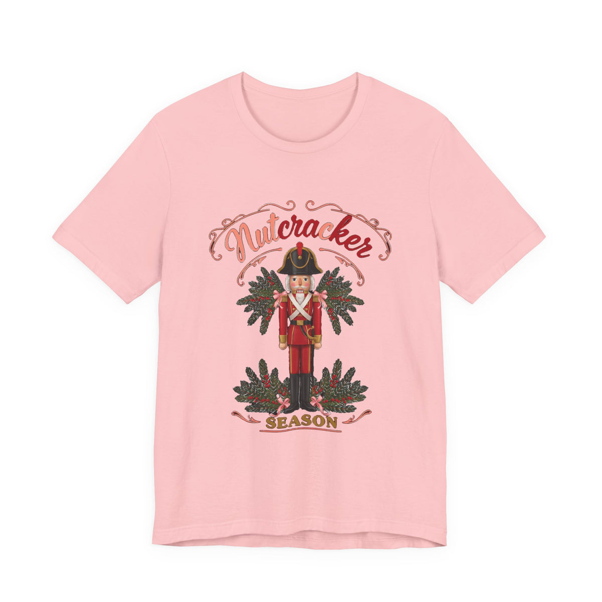 Nutcracker Season Shirt, Vintage Nutcracker T-Shirt, Pink Christmas Tee
