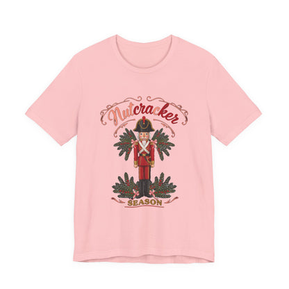 Nutcracker Season Shirt, Vintage Nutcracker T-Shirt, Pink Christmas Tee