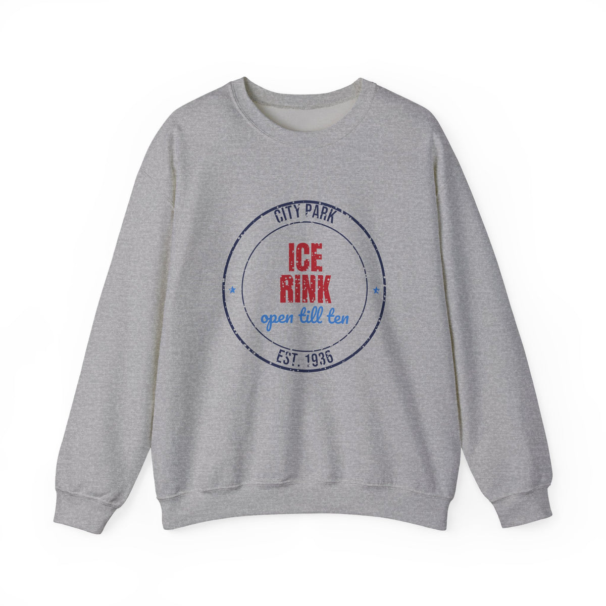 City Park Ice Rink Open Till Ten Est. 1936 Sweatshirt, Vintage Winter Crewneck Sweatshirt