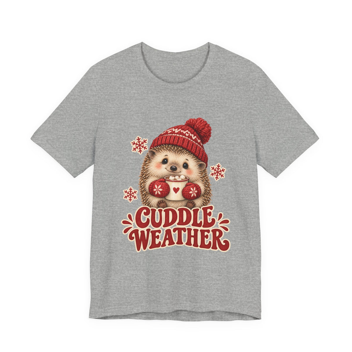 Cuddle Weather Hedgehog With Hot Cocoa Shirt, Cute Hedgehog T-Shirt, Cute Hedgehog Gift