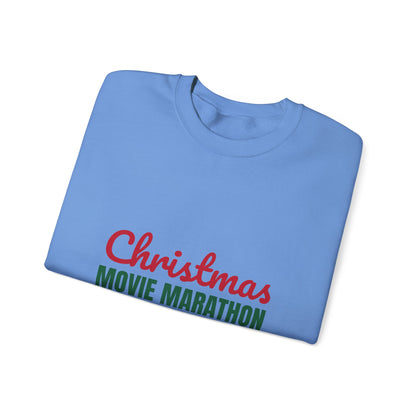Christmas Movie Marathon Snacks Required Sweatshirt, Christmas Movie Marathon Crewneck Sweatshirt