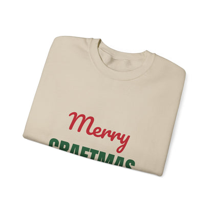 Merry Craftmas Sweatshirt, Crafter Christmas Crewneck
