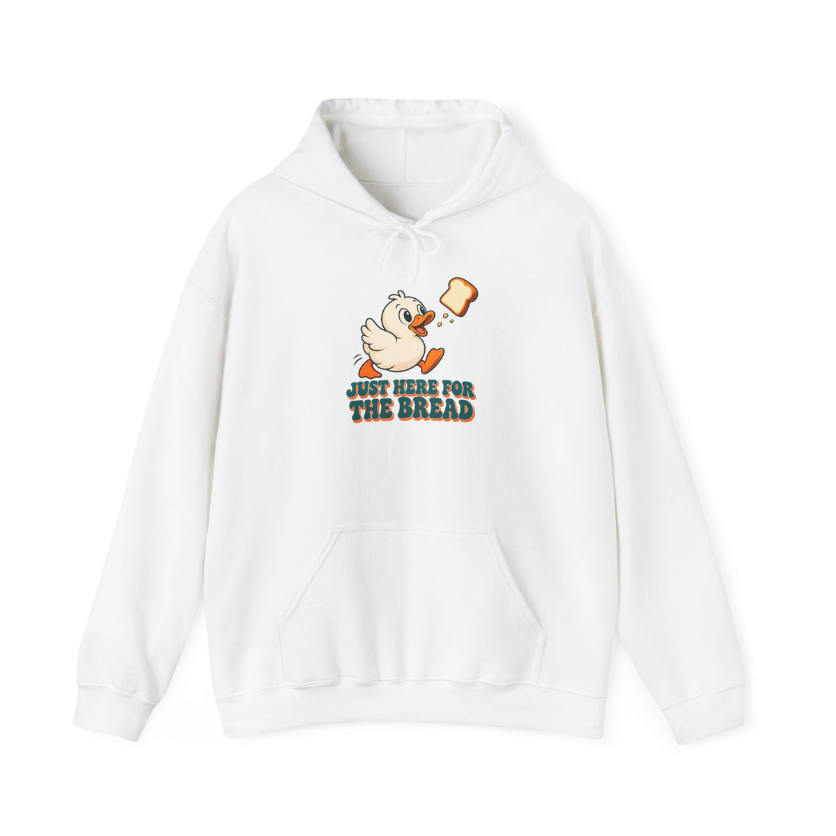 Just Here for the Bread Duck Hoodie, Funny Duck Hoodie