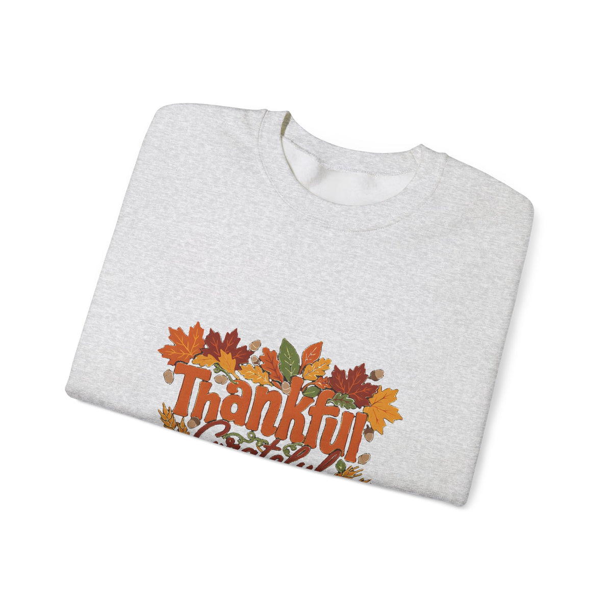 Thankful Grateful Blessed Sweatshirt, Cozy Fall Thanksgiving Crewneck, Autumn Sweater