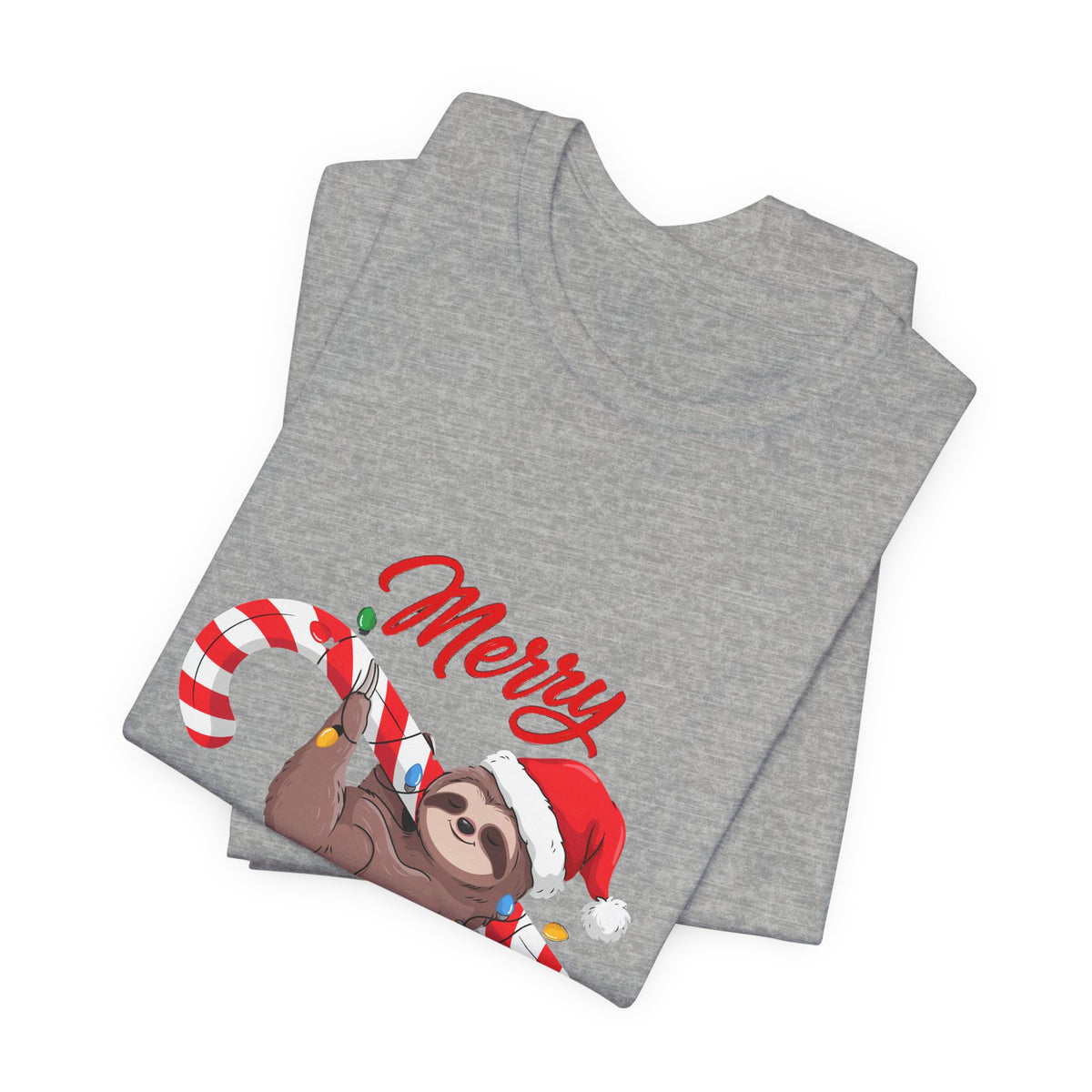 Merry Slothmas Shirt, Funny Sloth Christmas T-Shirt, Lazy Holiday Tee