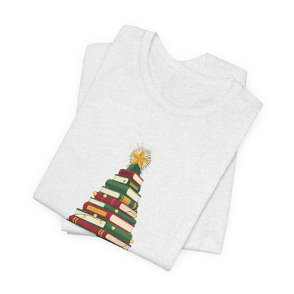 Merry Bookmas Shirt, Book Lover Christmas T-Shirt, Bookish Holiday Tee