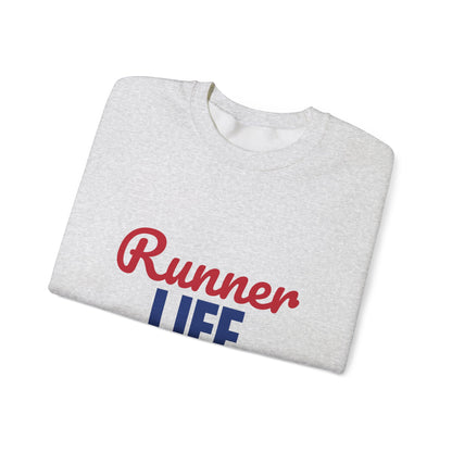 Runner Life Miles and Smiles Sweatshirt, Runner Crewneck Sweatshirt