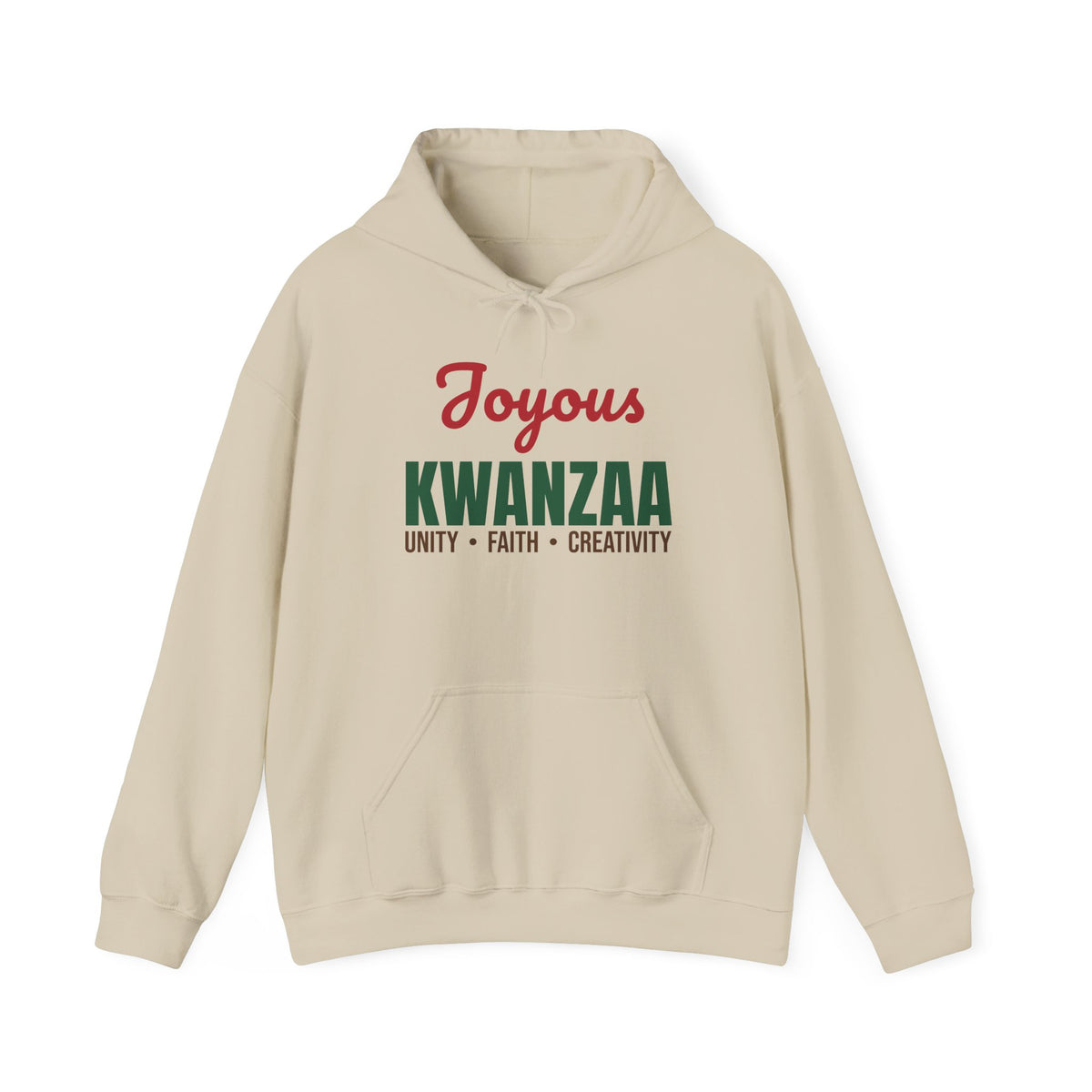 Joyous Kwanzaa Unity Faith Creativity Hoodie, Kwanzaa Hoodie