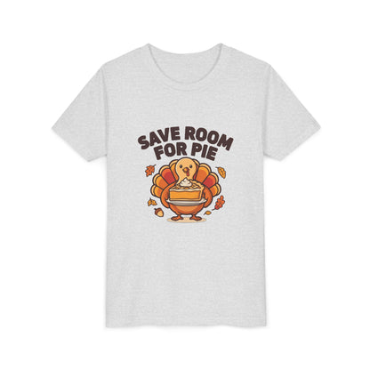 Save Room for Pie Thanksgiving Turkey Kids Shirt, Kids Save Room for Pie Thanksgiving Tee
