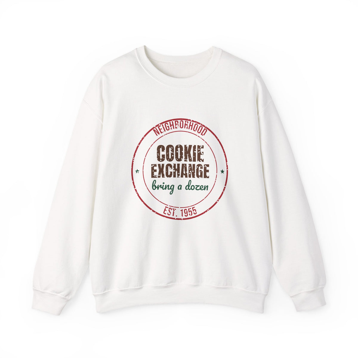 Neighborhood Cookie Exchange Est. 1955 Sweatshirt, Vintage Christmas Crewneck Sweatshirt