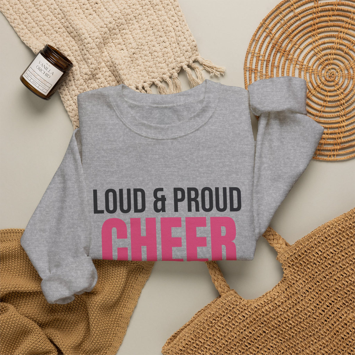 Loud and Proud Cheer Mom Sweatshirt, Cheer Mom Crewneck