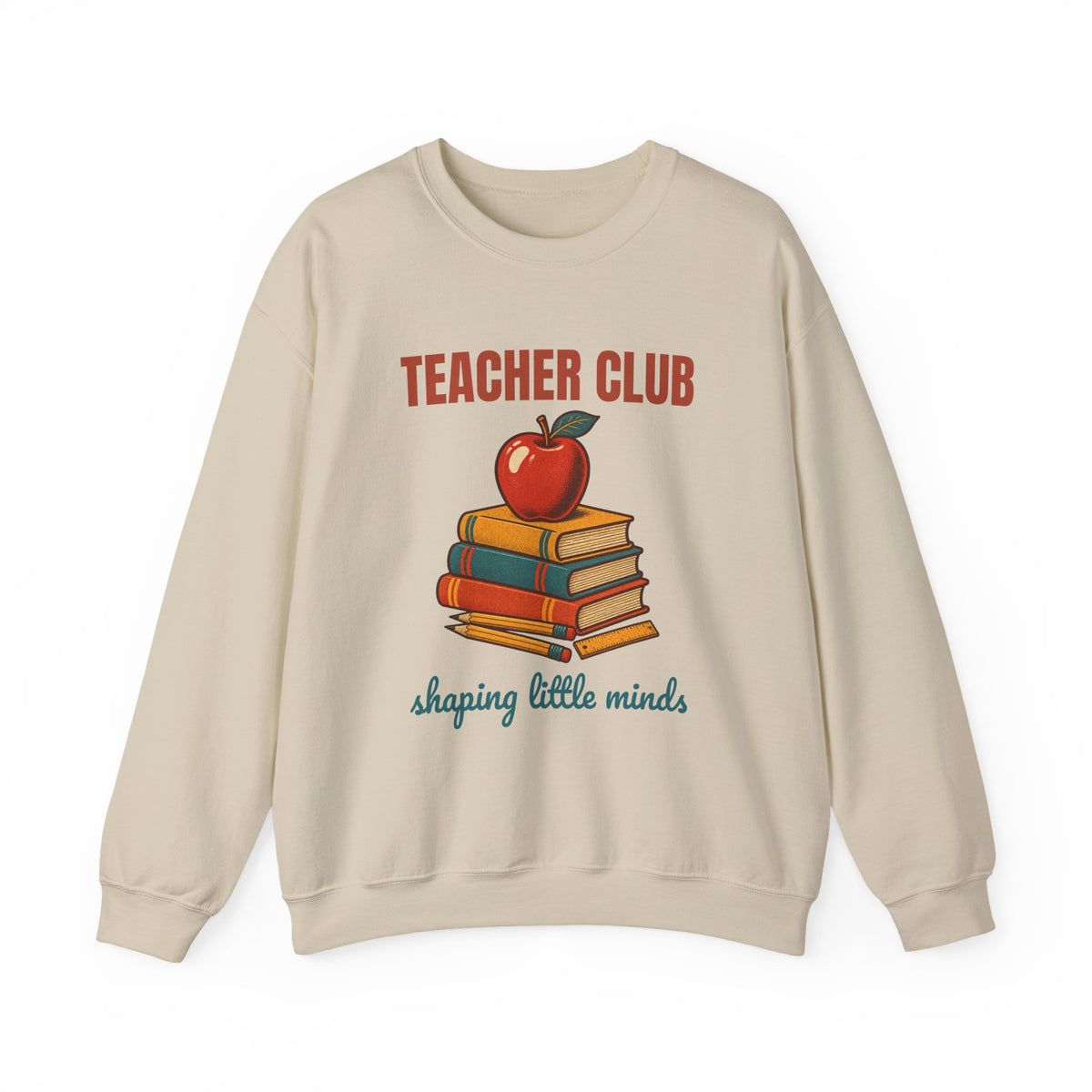 Teacher Club Shaping Little Minds Sweatshirt, Vintage Teacher Club Crewneck