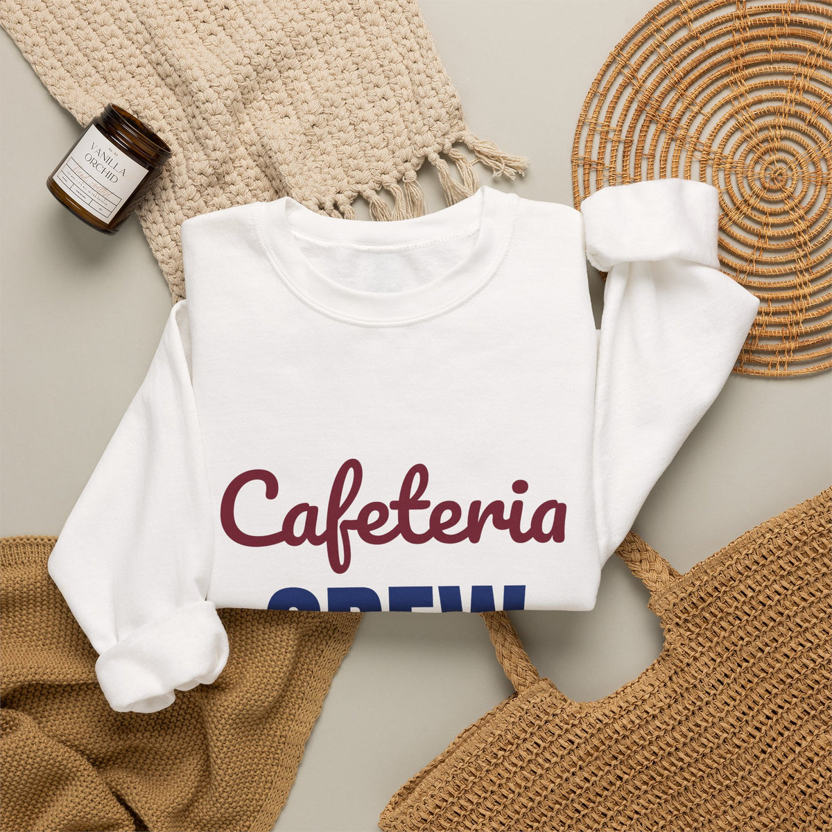 Cafeteria Crew Serving Smiles Daily Sweatshirt, Cafeteria Crew Crewneck Sweatshirt