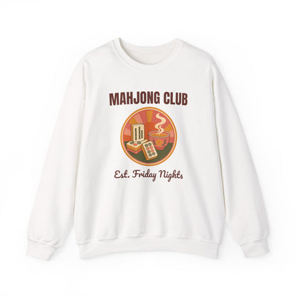 Mahjong Club Est. Friday Nights Retro Sweatshirt