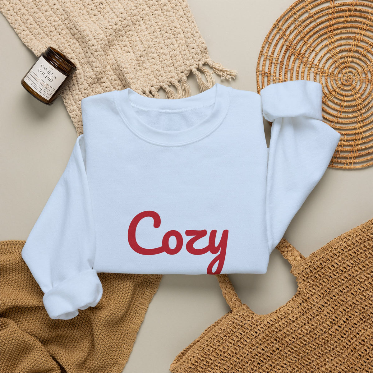 Cozy Season Vibes Sweatshirt, Winter Crewneck, Cozy Holiday Sweater