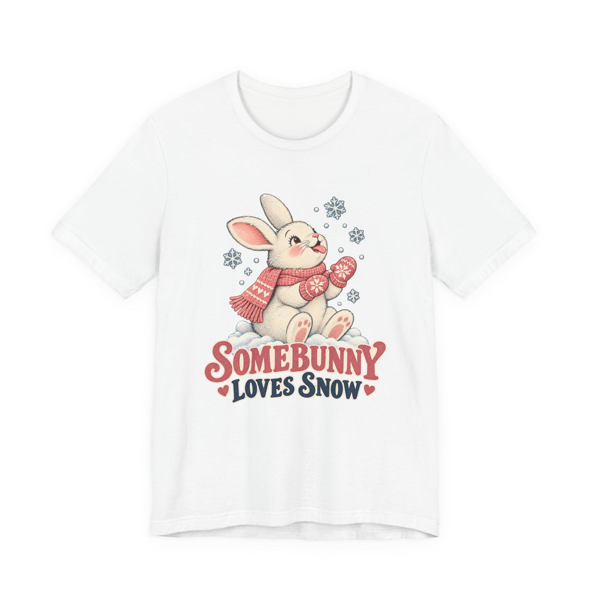 Somebunny Loves Snow Winter Bunny Shirt