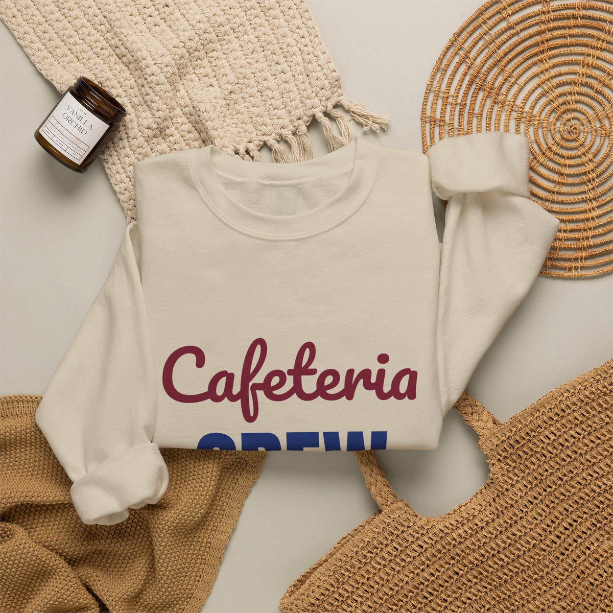 Cafeteria Crew Serving Smiles Daily Sweatshirt, Cafeteria Crew Crewneck Sweatshirt