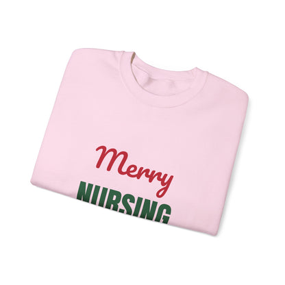 Merry Nursing Spreading Cheer One Shift at a Time Sweatshirt, Nurse Christmas Crewneck, Nurse Gift