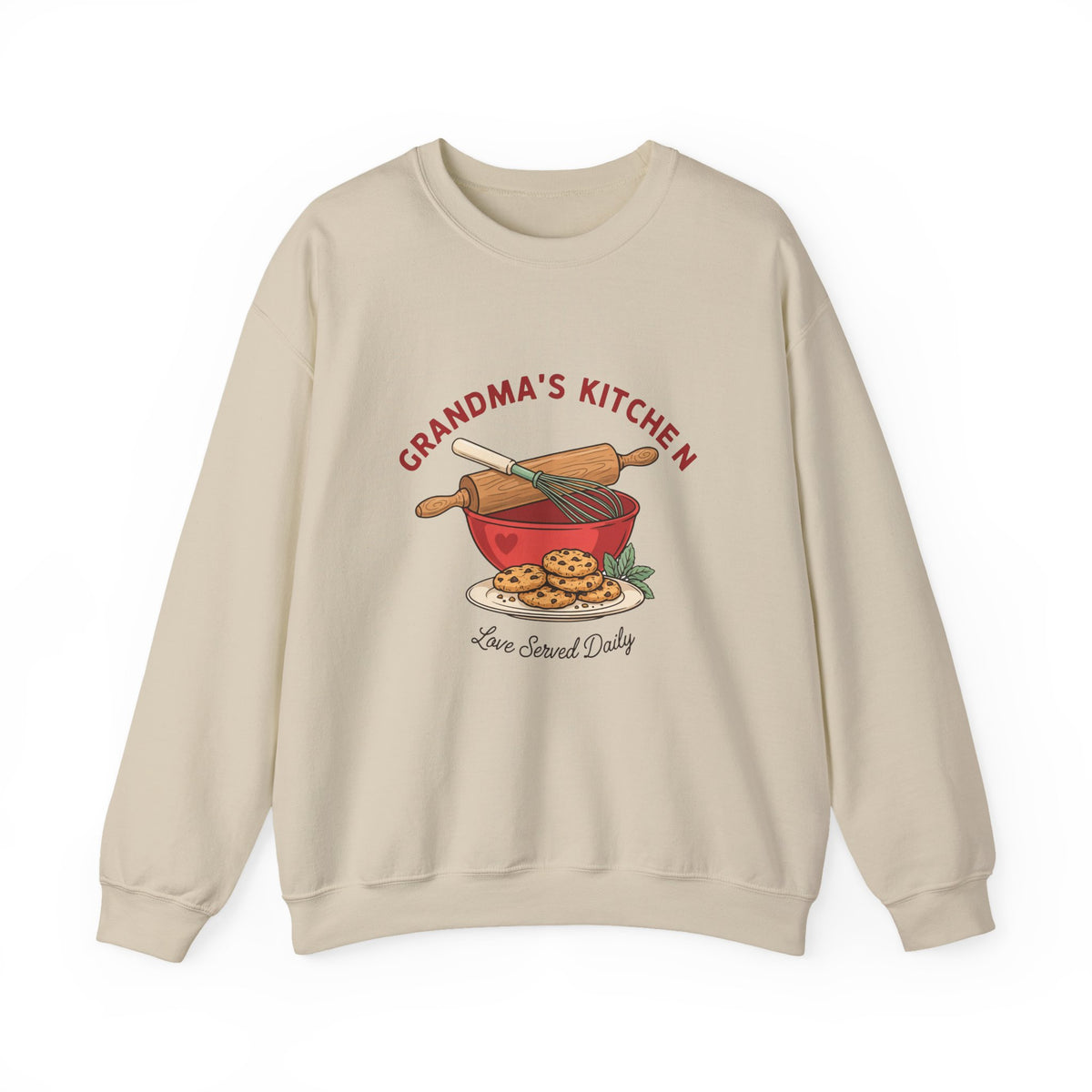 Grandma's Kitchen Love Served Daily Sweatshirt, Grandma Baking Crewneck, Gift for Grandma