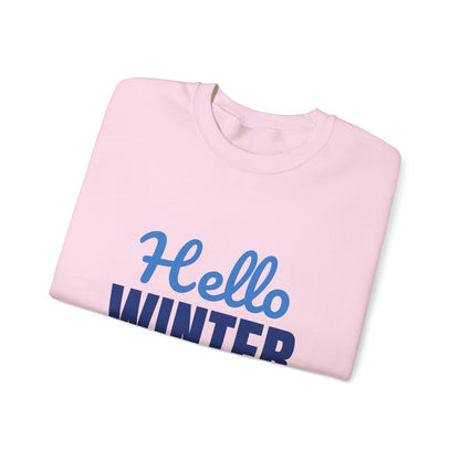 Hello Winter Cozy Season Mode Sweatshirt, Winter Crewneck, Cozy Season Sweatshirt