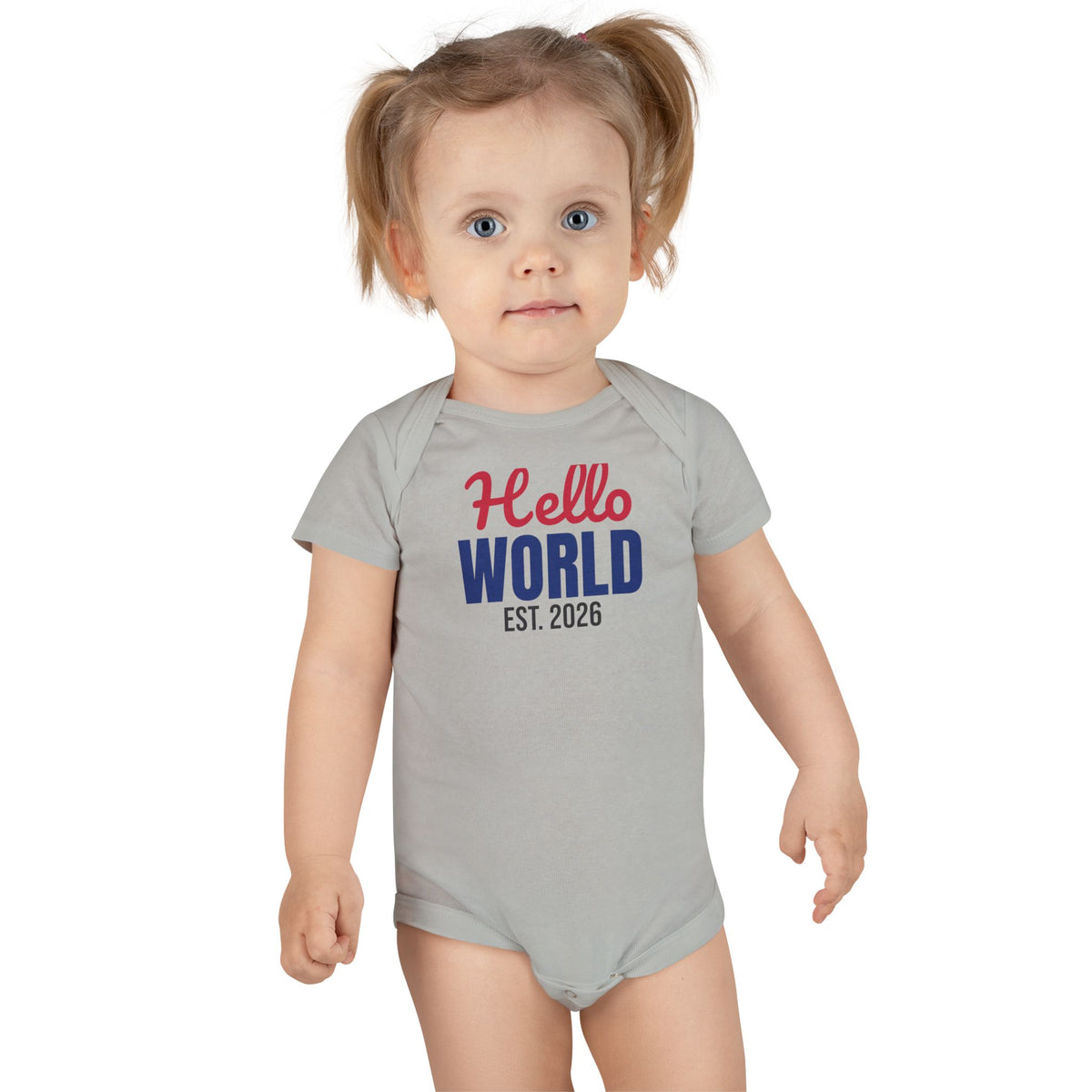 Hello World Est 2026 Newborn Baby Bodysuit, Coming Home Outfit