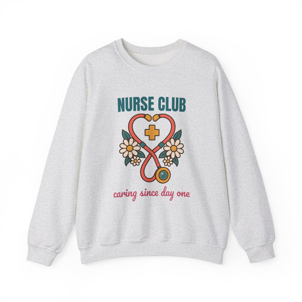 Nurse Club Caring Since Day One Sweatshirt, Vintage Nurse Club Crewneck