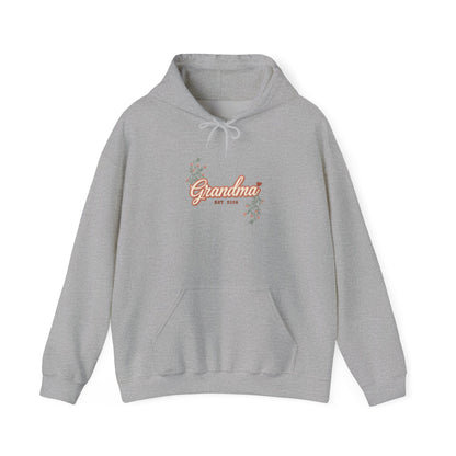 Grandma Est 2026 Hoodie, New Grandma Hooded Sweatshirt, Pregnancy Reveal Gift