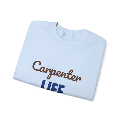 Carpenter Life Measure Twice Cut Once Sweatshirt, Carpenter Crewneck Sweatshirt
